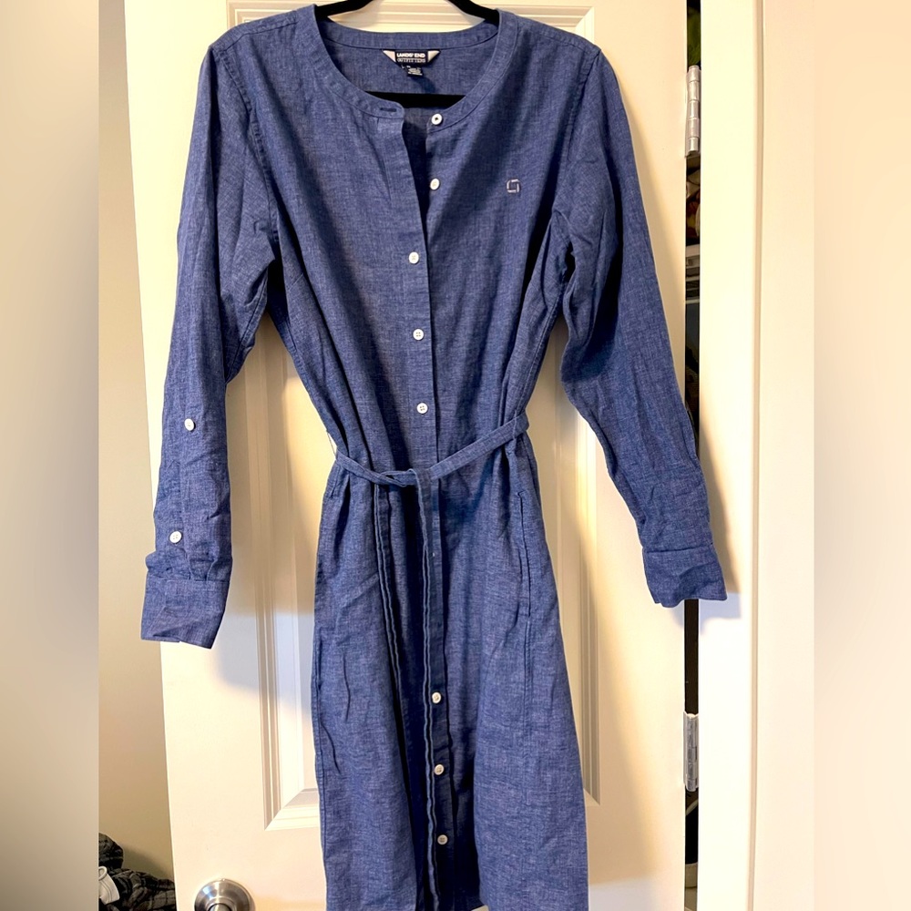 Denim Lands End Chase Dress